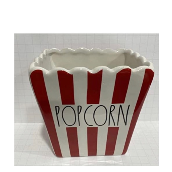 NEW Rae Dunn Popcorn Red Stripped Bucket Bowl 🍿 - Picture 2 of 7